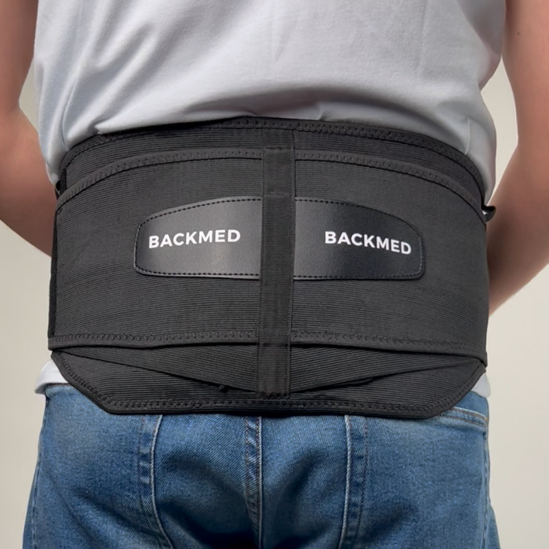 Centura pentru suport lombar BACKMED PLUS cu PAD detașabil din silicon
