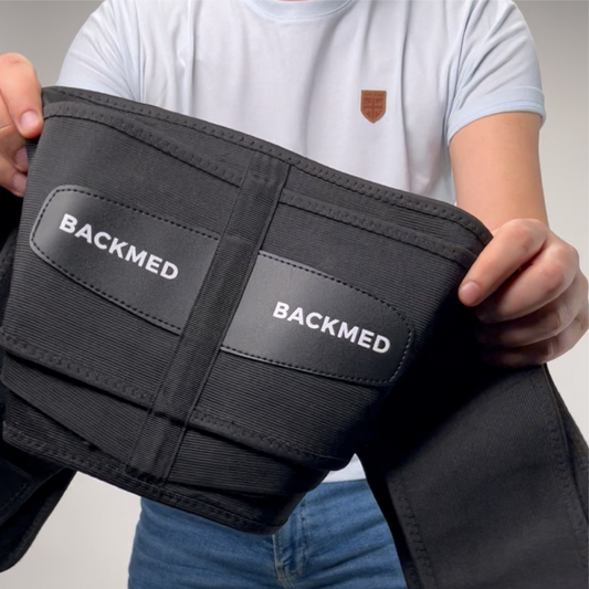 Centura pentru suport lombar BACKMED PLUS cu PAD detașabil din silicon
