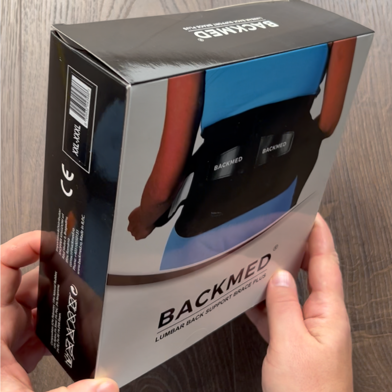 Centura pentru suport lombar BACKMED PLUS cu PAD detașabil din silicon
