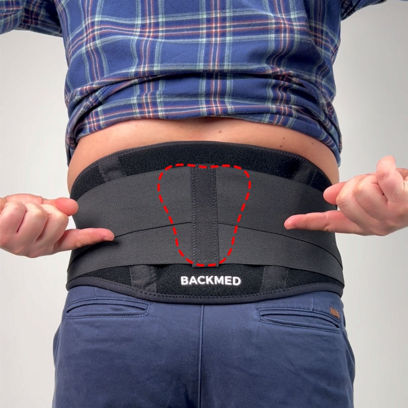 Centura pentru suport lombar BACKMED PRO - LB-2 cu PAD detașabil