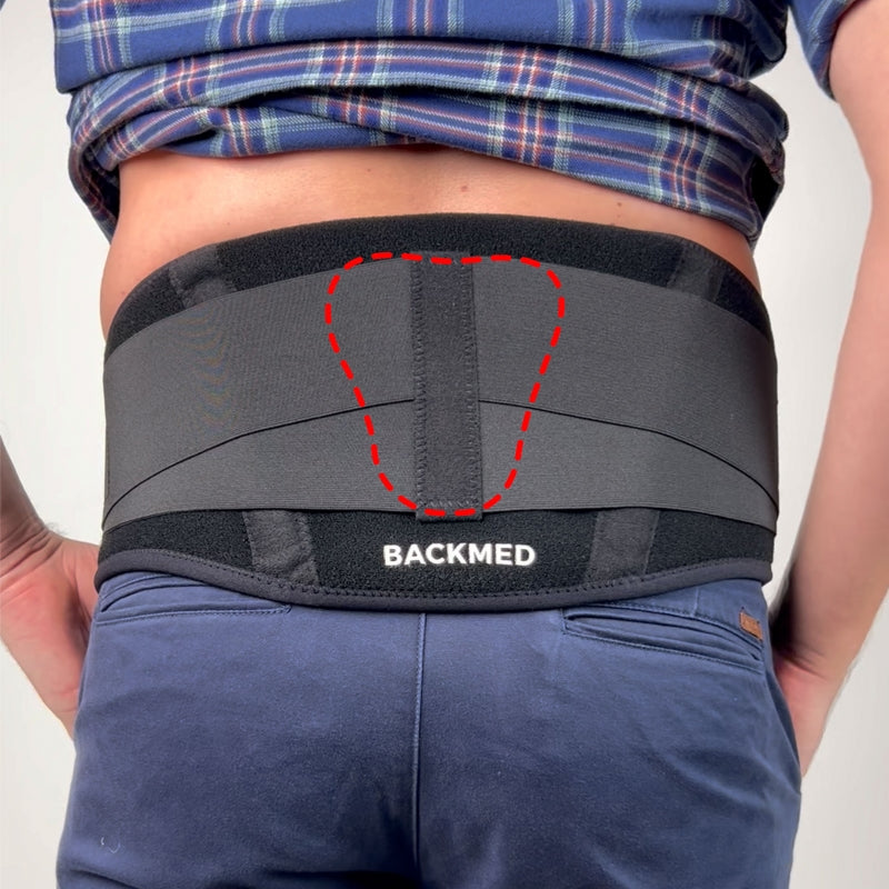 Centura pentru suport lombar BACKMED PRO - LB-2 cu PAD detașabil