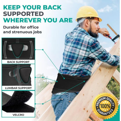 Centura pentru suport lombar BACKMED PLUS cu PAD detașabil din silicon